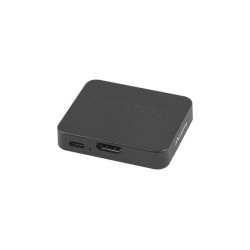 Адаптер LANBERG Splitter Video HDMI->2x HDMI 4K + USB-C port Black Адаптер LANBERG Splitter Video HDMI->2x HDMI 4K + USB-C port Black