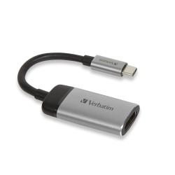Адаптер VERBATIM USB-C to HDMI 4K Adapter - USB 3.1 Gen 1/HDMI 10cm Cable Адаптер VERBATIM USB-C to HDMI 4K Adapter - USB 3.1 Gen 1/HDMI 10cm Cable