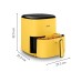Еър фрайър TEFAL EY2452E0 Fry Easy Fry Pop 5L Yellow Eu Еър фрайър TEFAL EY2452E0 Fry Easy Fry Pop 5L Yellow Eu