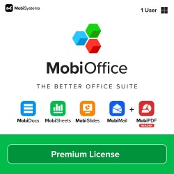 Приложен софтуер MOBISYSTEMS MobiOffice Premium + MobiDrive 50 GB 1 user Приложен софтуер MOBISYSTEMS MobiOffice Premium + MobiDrive 50 GB 1 user