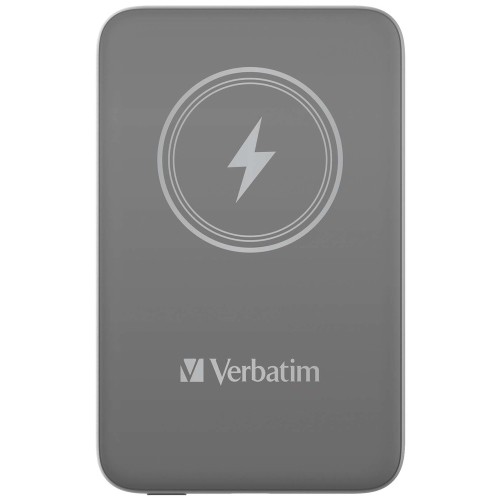 Външна батерия VERBATIM MCP-10GY Power Pack 10000 mAh with UBS-C PD 20W / Magnetic Wireless Charging 15W Grey Външна батерия VERBATIM MCP-10GY Power Pack 10000 mAh with UBS-C PD 20W / Magnetic Wireless Charging 15W Grey