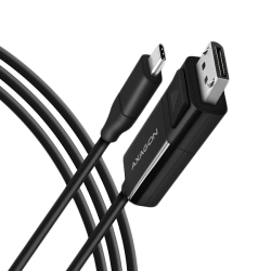 Кабел AXAGON Active USB-C -> DisplayPort cable adapter AXAGON RVC-DPC for connecting a DisplayPort monitor/TV/projector to a notebook or mobile phone using USB type C connector. Кабел AXAGON Active USB-C -> DisplayPort cable adapter AXAGON RVC-DPC for connecting a DisplayPort monitor/TV/projector to a notebook or mobile phone using USB type C connector.