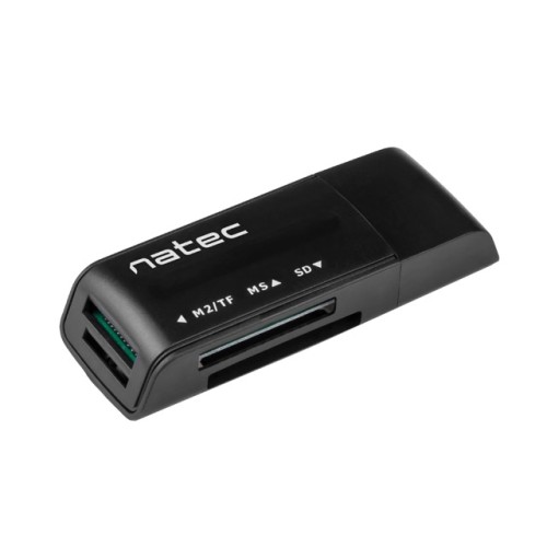 Четец за карти NATEC Card Reader MINI ANT 3 SDHC MMC M2 MICRO SD USB 2.0 Black