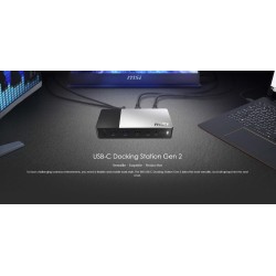 Докинг станция MSI USB-C Docking Station Gen 2 Support 100W PD Charging Докинг станция MSI USB-C Docking Station Gen 2 Support 100W PD Charging