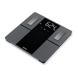 Електронен кантар BEURER BF 500 BT diagnostic bathroom scale in black titanium-coated stainless steel electrodes
