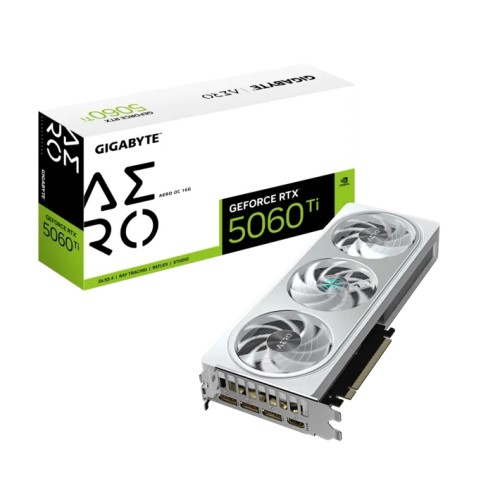 Видеокарта GIGABYTE GeForce RTX 5060 Ti 16GB GDDR7 Aero OC Видеокарта GIGABYTE GeForce RTX 5060 Ti 16GB GDDR7 Aero OC