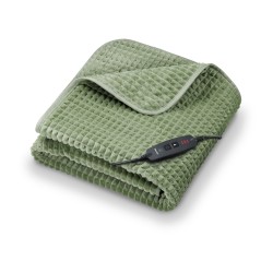 Термоподложка BEURER HD 72 Waffle Sage Green Heated overblanket; Soft and cuddly surface; Machine-washable at 30°C; 3 temp. settings; 1.7kg. Lightweight blanket Термоподложка BEURER HD 72 Waffle Sage Green Heated overblanket; Soft and cuddly surface; Machine-washable at 30°C; 3 temp. settings; 1.7kg. Lightweight blanket