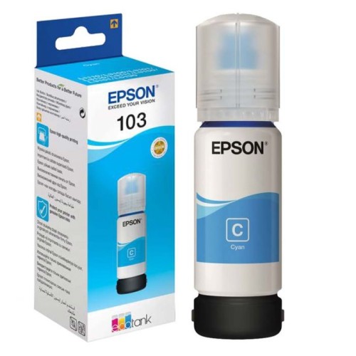 Туба с мастило EPSON 103 EcoTank Cyan ink bottle
