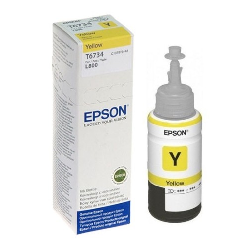Бутилка с мастило Epson T6734 Yellow Yellow Бутилка с мастило Epson T6734 Yellow Yellow