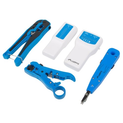 Инструменти LANBERG network toolkit with RJ45 RJ11 cable tester crimping