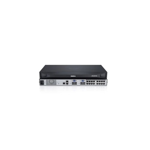 KVM устройство DELL DAV2216-G01 16-port analog upgradeable to digital KVM switch: 2 local users 1 power supply DAV2216