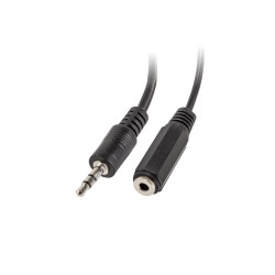 Кабели LANBERG adapter jack stereo (M) -> jack stereo (F) X2 10cm black Кабели LANBERG adapter jack stereo (M) -> jack stereo (F) X2 10cm black
