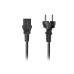 Кабели LANBERG CEE 7/7 -> IEC 320 C13 power cord 1.8m VDE Straight black Кабели LANBERG CEE 7/7 -> IEC 320 C13 power cord 1.8m VDE Straight black