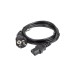 Кабели LANBERG CEE 7/7 -> IEC 320 C13 power cord 1.8m VDE Straight black Кабели LANBERG CEE 7/7 -> IEC 320 C13 power cord 1.8m VDE Straight black