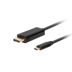 Кабели LANBERG USB-C (M) -> display port (M) cable 1.8m 4K 60Hz black Кабели LANBERG USB-C (M) -> display port (M) cable 1.8m 4K 60Hz black