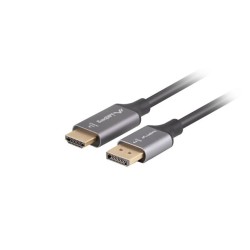 Кабели LANBERG display port (M) -> HDMI(M) cable 1.8m black Кабели LANBERG display port (M) -> HDMI(M) cable 1.8m black