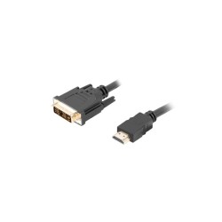 Кабели LANBERG HDMI (M) -> DVI-D(M) single link with gold-plated connectors