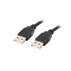Кабели LANBERG USB-A M/M 2.0 cable 1.8m black Кабели LANBERG USB-A M/M 2.0 cable 1.8m black