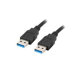 Кабели LANBERG USB-A M/M 3.0 cable 1m black Кабели LANBERG USB-A M/M 3.0 cable 1m black