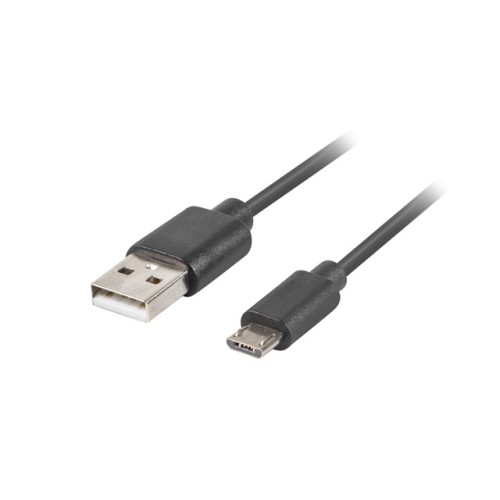 Кабели LANBERG USB MICRO-B (M) -> USB-A (M) 2.0 cable 1m black QC 3.0 Кабели LANBERG USB MICRO-B (M) -> USB-A (M) 2.0 cable 1m black QC 3.0