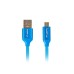 Кабели LANBERG USB MICRO-B (M)  ->  USB-A (M) 2.0 cable 1.8m blue premium QC 3.0