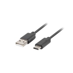 Кабели LANBERG USB-C(M) ->  USB-A (M) 2.0 cable 0.5m black