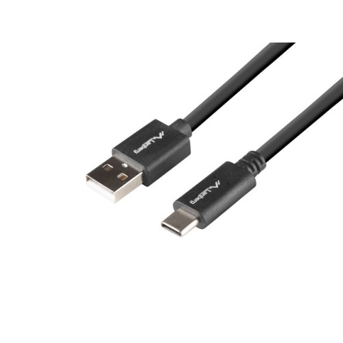 Кабели LANBERG USB-C(M) -> USB-A(M) 2.0 cable 1m QC black BOX Кабели LANBERG USB-C(M) -> USB-A(M) 2.0 cable 1m QC black BOX