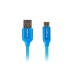 Кабели LANBERG USB-C(M) ->  USB-A (M) 2.0 cable 0.5m blue QC 3.0 premium