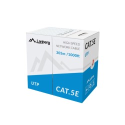 Кабели LANBERG Lan Cable UTP Cat.5e 305m Solid CCA Red Кабели LANBERG Lan Cable UTP Cat.5e 305m Solid CCA Red