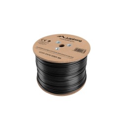 Кабели LANBERG LAN cable UTP Cat.5e 305m Outdoor Solid CU Fluke Passed black Кабели LANBERG LAN cable UTP Cat.5e 305m Outdoor Solid CU Fluke Passed black