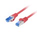 Кабели LANBERG patch cord CAT.6A FTP LSZH CCA 1m Fluke Passed red Кабели LANBERG patch cord CAT.6A FTP LSZH CCA 1m Fluke Passed red