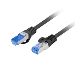 Кабели LANBERG patch cord CAT.6A FTP LSZH CCA 10m Fluke Passed black Кабели LANBERG patch cord CAT.6A FTP LSZH CCA 10m Fluke Passed black