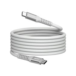 Кабели VERBATIM Sync & Charge USB-C to USB-C 100W Magnetic 120 cm - Grey Кабели VERBATIM Sync & Charge USB-C to USB-C 100W Magnetic 120 cm - Grey