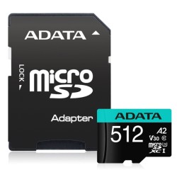 Карта памет A-DATA 512GB MicroSDXC UHS-I U3 V30S (with adapter) Карта памет A-DATA 512GB MicroSDXC UHS-I U3 V30S (with adapter)