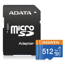 Карта памет A-DATA 512GB MicroSDXC UHS-I CLASS 10 (with adapter) Карта памет A-DATA 512GB MicroSDXC UHS-I CLASS 10 (with adapter)