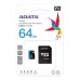 Карта памет A-DATA 64GB MicroSDXC UHS-I CLASS 10 (with adapter) Карта памет A-DATA 64GB MicroSDXC UHS-I CLASS 10 (with adapter)