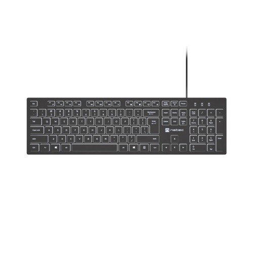 Клавиатури NATEC Keyboard Herring Glow US White Backlight Клавиатури NATEC Keyboard Herring Glow US White Backlight