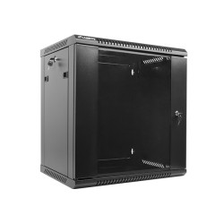 Комуникационен шкаф LANBERG rack cabinet 19'' wall-mount 12U / 600x450 for self-assembly (flat pack) black Комуникационен шкаф LANBERG rack cabinet 19'' wall-mount 12U / 600x450 for self-assembly (flat pack) black