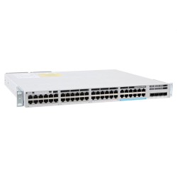 Суич CISCO Catalyst 9300 48-port fixed uplinks UPOE 12x mGig (100M/1G/2.5G/5G/10G) + 36x 10M/100M/1G copper