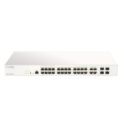 Суич D-LINK 28-Port Gigabit PoE+ Nuclias Smart Managed Switch including 4x 1G Combo Ports 370W (With 1 Year License) Суич D-LINK 28-Port Gigabit PoE+ Nuclias Smart Managed Switch including 4x 1G Combo Ports 370W (With 1 Year License)
