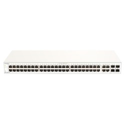 Суич D-LINK 52-Port Gigabit Nuclias Smart Managed Switch including 4x 1G Combo Ports (With 1 Year License) Суич D-LINK 52-Port Gigabit Nuclias Smart Managed Switch including 4x 1G Combo Ports (With 1 Year License)