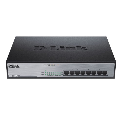 Суич D-LINK 8-Port Desktop Gigabit PoE+ Switch Суич D-LINK 8-Port Desktop Gigabit PoE+ Switch