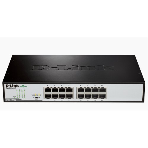 Суич D-LINK 16-Port 10/100/1000Mbps Copper Gigabit Ethernet Switch rack mountable Суич D-LINK 16-Port 10/100/1000Mbps Copper Gigabit Ethernet Switch rack mountable