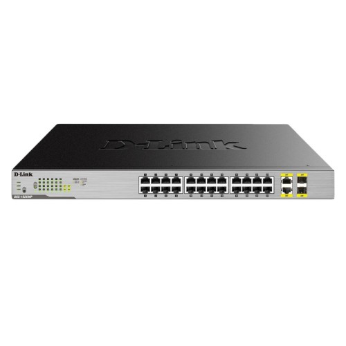 Суич D-LINK 24-Port Desktop Gigabit PoE + 2GE Combo Switch Суич D-LINK 24-Port Desktop Gigabit PoE + 2GE Combo Switch