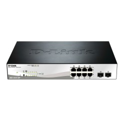 Суич D-LINK 10-port 10/100/1000 Gigabit PoE Smart Switch including 2 SFP Суич D-LINK 10-port 10/100/1000 Gigabit PoE Smart Switch including 2 SFP