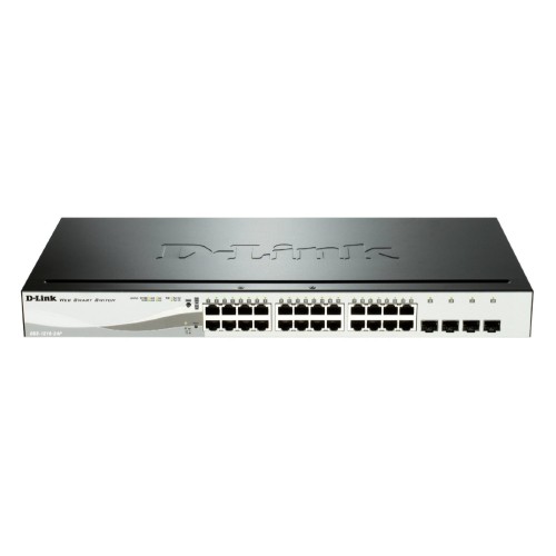Суич D-LINK 24 PoE 10/100/1000 Base-T port + 4 SFP Суич D-LINK 24 PoE 10/100/1000 Base-T port + 4 SFP