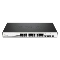 Суич D-LINK 24 PoE 10/100/1000 Base-T port with 4 x 1000Base-T /SFP ports