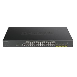 Суич D-LINK 24-port Gigabit PoE Smart Managed Switch with 4x 10G SFP+ ports 370Watts