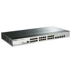 Суич D-LINK 28-Port Gigabit Stackable SmartPro PoE Switch including 2 SFP ports and 2 x 10G SFP+ ports Суич D-LINK 28-Port Gigabit Stackable SmartPro PoE Switch including 2 SFP ports and 2 x 10G SFP+ ports