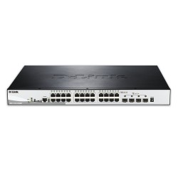 Суич D-LINK 28-Port Gigabit Stackable POE Smart Managed Switch including 4 10G SFP+ Суич D-LINK 28-Port Gigabit Stackable POE Smart Managed Switch including 4 10G SFP+
